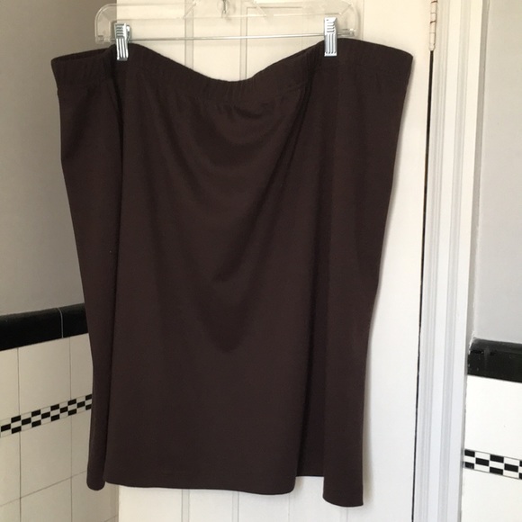 Avenue Sweater Skirt, Chocolate Brown, 26W - Picture 8 of 8